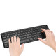 Adesso  clavier Bureau RF sans fil QWERTY Anglais américain Noir - WKB-4050UB