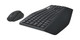Logitech MK850 Performance clavier Souris incluse Bureau RF sans fil + Bluetooth Français Noir, Blanc - 920-008220