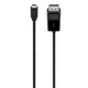 Belkin  câble vidéo et adaptateur 1,8 m USB Type-C DisplayPort Noir - B2B103-06-BLK