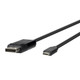 Belkin  câble vidéo et adaptateur 1,8 m USB Type-C DisplayPort Noir - B2B103-06-BLK