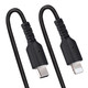 StarTech.com Câble USB-C vers Lightning de 1m - Adaptateur USB C vers Lightning Noir Certifié Mfi, Gaine Durable en TPE - Câble USB Type-C vers Lightning - Chargeur USB-C vers Iphone/lightning Très Résistant - RUSB2CLT1MBC