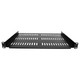 StarTech.com Étagère Rack 19 pouces 1U - Plateau Rackable Universel Ventilé - Étagère Baie de Brassage - Étagère Cantilever Rack 19" - Capacité 25kg - Rangement Rack Informatique - Profondeur 30,5cm (12"), Noir - SHELF-1U-12-FIXED-V