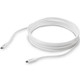 StarTech.com Câble de Charge Rapide USB-C de 4m, Charge et Synchronisation, 100W (5A) PD, USB 2.0, Certifié USB-IF - Cordon de Charge USB C Blanc - USB2C5C4MW