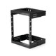 StarTech.com Rack Réseau Mural 12U à 2 Montants, Rack Serveur 19" à Cadre Ouvert avec Profondeur Ajustable, Rack de Données Mural pour IT/AV/Panneau de Patch/ Equipement IT - Écrous et Vis de Fixation Inclus - RK12WALLOA