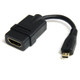 StarTech.com Câble adaptateur HDMI haute vitesse de 12cm - HDMI vers Micro HDMI - F/M - Noir - HDADFM5IN