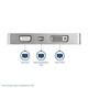StarTech.com Adaptateur Multiport USB-C avec HDMI/VGA/Mini DisplayPort ou DVI - Convertisseur Moniteur USB Type C vers HDMI 1.4 ou mDP 1.2 (4K) - VGA ou DVI (1080p) - Aluminium Argenté - CDPVGDVHDMDP