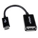 StarTech.com Câble adaptateur Micro USB vers USB Host OTG de 12cm - Mâle / Femelle - Noir - UUSBOTG