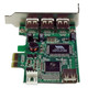StarTech.com Carte Adaptateur PCI Express vers 4 Ports USB 2.0 - Carte PCIe Interne Externe - PEXUSB4DP