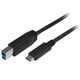 StarTech.com Câble USB-B vers USB-C de 2m, USB 5Gbps, Cordon de Données, USB 3.0, Câble de Transfert de Données USB-C - USB315CB2M
