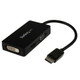 StarTech.com Adaptateur de voyage DisplayPort vers VGA / DVI / HDMI - Covertisseur vidéo 3-en-1 - DP2VGDVHD