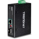 Trendnet  convertisseur de support réseau Interne 1000 Mbit/s Noir - TI-UF11SFP