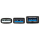 Tripp Lite  câble USB USB 3.2 Gen 1 (3.1 Gen 1) USB A 2 x USB A Noir - U330-10M-1