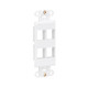 Tripp Lite  Plaque de commutation et obturateur Blanc - N042D-004V-WH