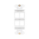 Tripp Lite  Plaque de commutation et obturateur Blanc - N042D-004V-WH