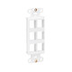 Tripp Lite  Plaque de commutation et obturateur Blanc - N042D-006V-WH
