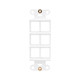Tripp Lite  Plaque de commutation et obturateur Blanc - N042D-006V-WH