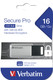 Verbatim Clé Secure Pro USB 3.0, 16 Go - 98664 Verbatim Clé Secure Pro USB 3.0, 16 Go - 98664