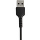 StarTech.com Câble USB-A vers Lightning Noir Robuste 30cm - Câble de Charge/Synchronisation de Type A vers Lightning en Fibre Aramide - iPad/iPhone 12 - Certifié Apple MFi - RUSBLTMM30CMB