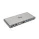 Tripp Lite  station d'accueil Avec fil USB 3.2 Gen 2 (3.1 Gen 2) Type-C Argent - U442-DOCK4-S