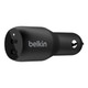 Belkin BOOST↑CHARGE Smartphone Noir Allume-cigare Charge rapide Auto - CCB002BTBK
