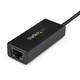 StarTech.com Adaptateur Réseau USB 3.0 vers Gigabit Ethernet, 10/100/1000 Mbps, USB vers RJ45, Adaptateur USB 3.0 vers LAN, Adaptateur Ethernet USB 3.0 (GbE), Conformité TAA - USB31000S