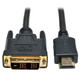 Tripp Lite  câble vidéo et adaptateur 4,8 m HDMI DVI-D Noir - P566-016