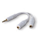 Belkin Speaker / Headphone Splitter câble audio 0,15 m Blanc - F8V234-WHT