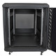 StarTech.com Armoire Rack Serveur 12U à 4 Montants, Armoire Verrouillable 19" pour Ordinateur/AV/Équipement IT, Rack Réseau pour Bureau/Domicile avec Roulettes et Rails de Montage Ajustables - RK1236BKF
