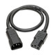 Tripp Lite  câble électrique Noir 0,46 m Coupleur C13 Coupleur C14 - P005-18N