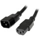 StarTech.com Rallonge de cordon d'alimentation pour ordinateur de 60 cm - C14 vers C13 - PXT1002