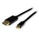 StarTech.com Câble Mini DisplayPort vers DisplayPort 1.2 de 4m - Câble Adaptateur Mini DisplayPort vers DP 4K x 2K UHD - Câble Mini DP vers DP pour Moniteur - Câble Convertisseur mDP vers DP - MDP2DPMM4M