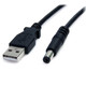 StarTech.com Câble d'Alimentation USB vers 5,5 mm - Barillet Type M - 2m - USB2TYPEM2M