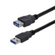 StarTech.com Câble d'extension noir SuperSpeed USB 3.0 A vers A 1 m - M/F - USB3SEXT1MBK