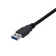 StarTech.com Câble d'extension noir SuperSpeed USB 3.0 A vers A 1 m - M/F - USB3SEXT1MBK