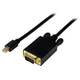 StarTech.com Câble mini DisplayPort vers VGA - Câble/Cordon Adaptateur Convertisseur d'Écran Mini DisplayPort (mini Display/mini DP/mDP) vers VGA de 91 cm - 1920 x 1200 - Noir - MDP2VGAMM3B