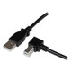 StarTech.com Câble USB 2.0 A vers USB B Coudé à droite Mâle / Mâle pour imprimante - 3 m - Noir - USBAB3MR