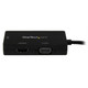 StarTech.com Adaptateur de voyage Mini DisplayPort vers VGA / DVI / HDMI - Convertisseur vidéo 3-en-1 - MDP2VGDVHD