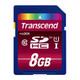 Transcend  mémoire flash 8 Go SDHC MLC Classe 10 - TS8GSDHC10U1