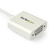 StarTech.com Adaptateur vidéo USB-C vers VGA - M/F - 1920x1200 / 1080p - Blanc - CDP2VGAW