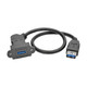 Tripp Lite  câble USB USB 3.2 Gen 1 (3.1 Gen 1) 0,3 m USB A Noir - U325-001-KPA-BK