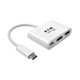 Tripp Lite  station d'accueil USB 3.2 Gen 1 (3.1 Gen 1) Type-C Blanc - U444-06N-HU-C