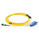 Axiom  câble InfiniBand et à fibres optiques 12 m MPO/MTP 4x LC OFNR Jaune - MP8LCSMR12M-AX