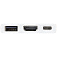 StarTech.com Adaptateur multiport USB-C vers HDMI 4K avec USB Power Delivery et port USB-A - Blanc - CDP2HDUACPW