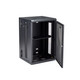 StarTech.com Armoire Réseau Murale à 4 Montants 18U avec Étagère 1U, Armoire Serveur Murale 19" à Charnières pour Équipement IT/AV/Électronique/Ordinateur, Armoire Rack Ventilée Flexible - RK1820WALHM