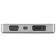 StarTech.com Adaptateur multiport USB-C - Gris sidéral - 4-en-1 USB-C vers VGA, DVI, HDMI, ou Mini DisplayPort - CDPVDHDMDPSG