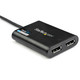 StarTech.com Adaptateur USB 3.0 vers double DisplayPort 4K 60 Hz - USB32DP24K60