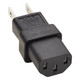 Tripp Lite  adaptateur prise d'alimentation NEMA 5-15P C13 Noir - P006-000
