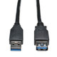 Tripp Lite  câble USB USB 3.2 Gen 1 (3.1 Gen 1) 0,91 m USB A 2 x USB A Noir - U324-003-BK