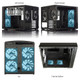 Fractal Design Node 804 Cube Noir - FD-CA-NODE-804-BL-W