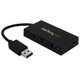 StarTech.com Hub USB 3.0 à 4 ports - 5Gbps - USB-A vers 3x USB-A 1x USB-C - Adaptateur d'alimentation inclus - HB30A3A1CSFS